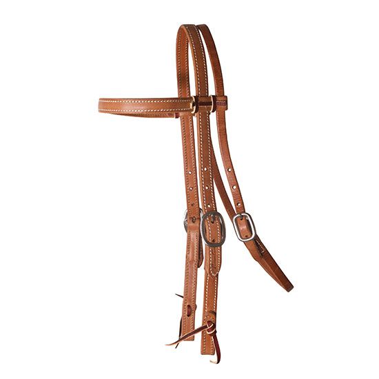 Professional's Choice 3/4" Double Stitched Browband Headstall