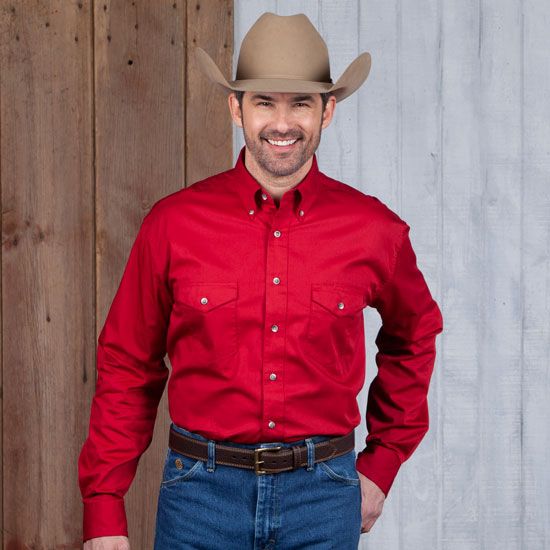 Wrangler Painted Desert Red Work Shirt