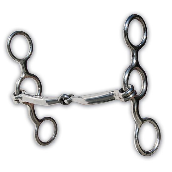 Equisential Performance Short Shank Smooth Snaffle Bit