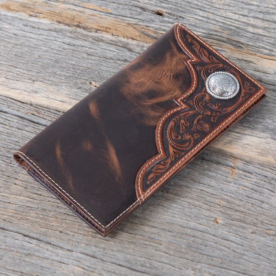 Ariat Tan Concho Rodeo Wallet