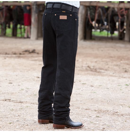 black wrangler jeans cowboy cut